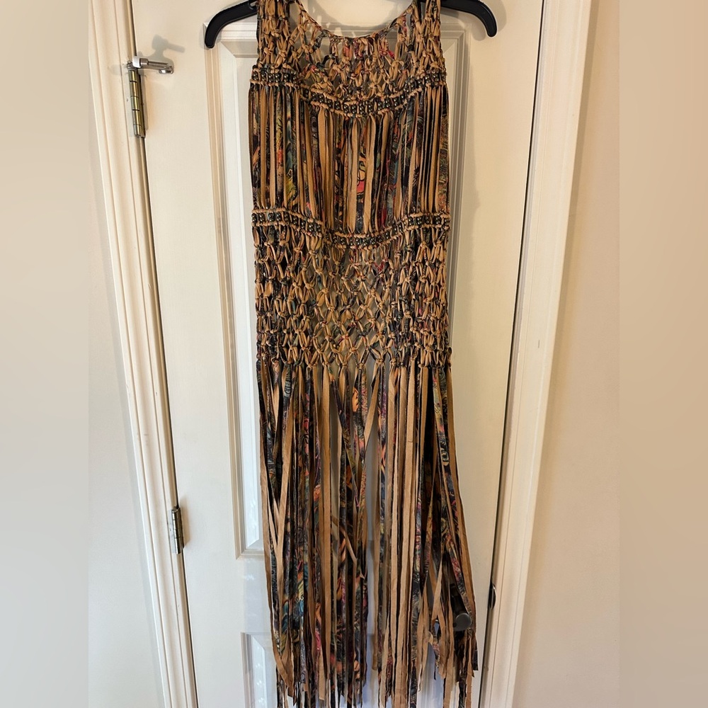 Sofie Couture Multicolor Fringe Vest - Picture 5 of 5